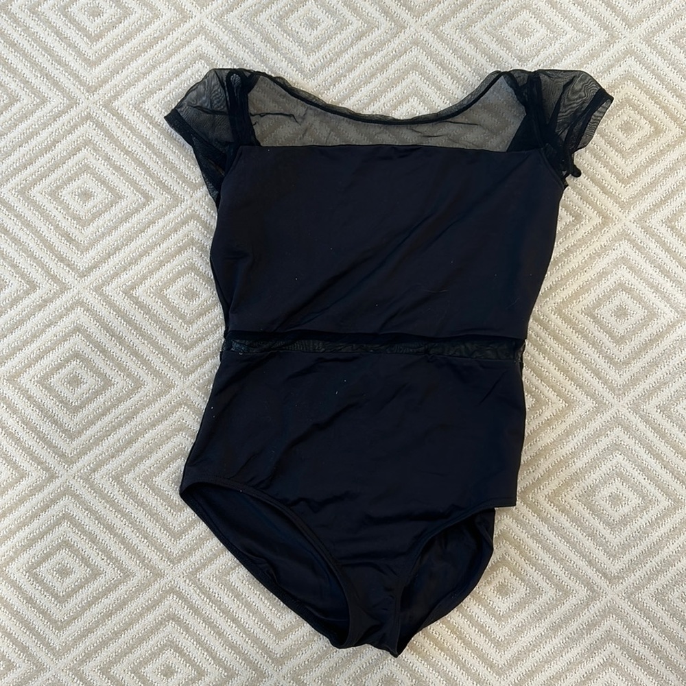 Capezio black dance leotard